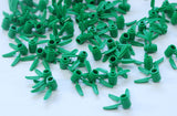 LEGO® Green Plant Brick Round 1 x 1 with 3 Bamboo Leaves ID 30176 [Pack of 100 Pieces]