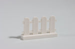 LEGO® White Fence 1 x 4 x 2 Paled (Picket) ID 33303 Pack of 40
