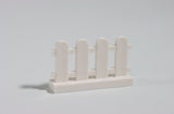 LEGO® White Fence 1 x 4 x 2 Paled (Picket) ID 33303 Pack of 40