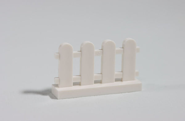 LEGO® White Fence 1 x 4 x 2 Paled (Picket) ID 33303 Pack of 40