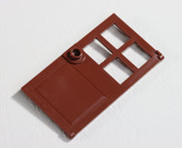 LEGO® Reddish Brown Door 1 x 4 x 6 with 4 Panes and Stud Handle ID 60623