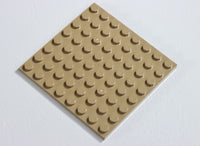 LEGO Dark Tan Plate 8 x 8 ID 41539