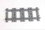 LEGO® Dark Bluish Gray Train Track Plastic (Remote Control Trains) Straight ID 53401 [Pack of 20 Tracks]