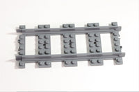 LEGO® Dark Bluish Gray Train Track Plastic (Remote Control Trains) Straight ID 53401 [Pack of 20 Tracks]