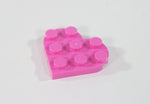 LEGO® Dark Pink Plate, Round 3 x 3 Heart ID 39613 [Pack of 40]