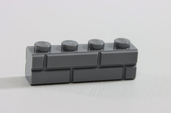 LEGO® Dark Bluish Gray 1 x 4 Masonry Profile Brick ID 15533 [Pack of 50 Bricks]