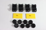 LEGO® Black Remote Control Train Wheel Holder, Wheels & Yellow Bogie Plate ID 38339 38340 4025