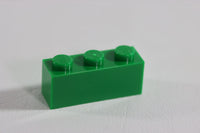 LEGO® Green Brick 1 x 3 ID 3622 [Pack of 100 Bricks]