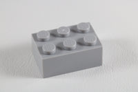 LEGO® Light Bluish Gray Brick 2 x 3 ID 3002 [Pack of 20 Bricks]