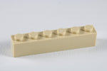 LEGO® Tan Brick 1 x 6 ID 3009 [Pack of 10 Bricks]