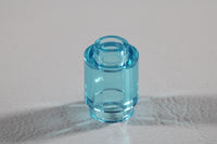 LEGO® Trans Light Blue Round 1 x 1 Open Stud ID 3062 [Pack of 20 Pieces]