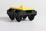 LEGO® Black Remote Control Train Wheel Holder, Wheels & Yellow Bogie Plate ID 38339 38340 4025