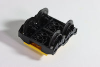 LEGO® Black Remote Control Train Wheel Holder, Wheels & Yellow Bogie Plate ID 38339 38340 4025